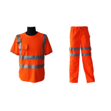High visibility work suits for industrial workers